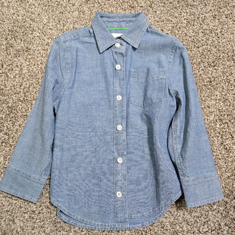Mini boden button up shirt size 2/3